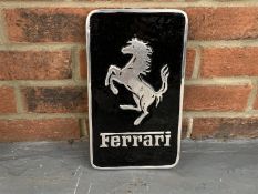 Cast Aluminium Ferrari Sign