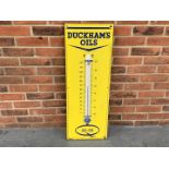 Original Enamel Duckhams Q20-50 Thermometer Sign