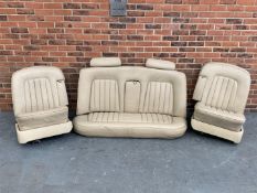 Set Of Cream Leather Rolls Royce Shadow Seats