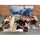 Four Large Motorcycle Pictures