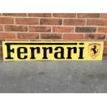 Metal Ferrari Sign