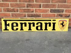 Metal Ferrari Sign