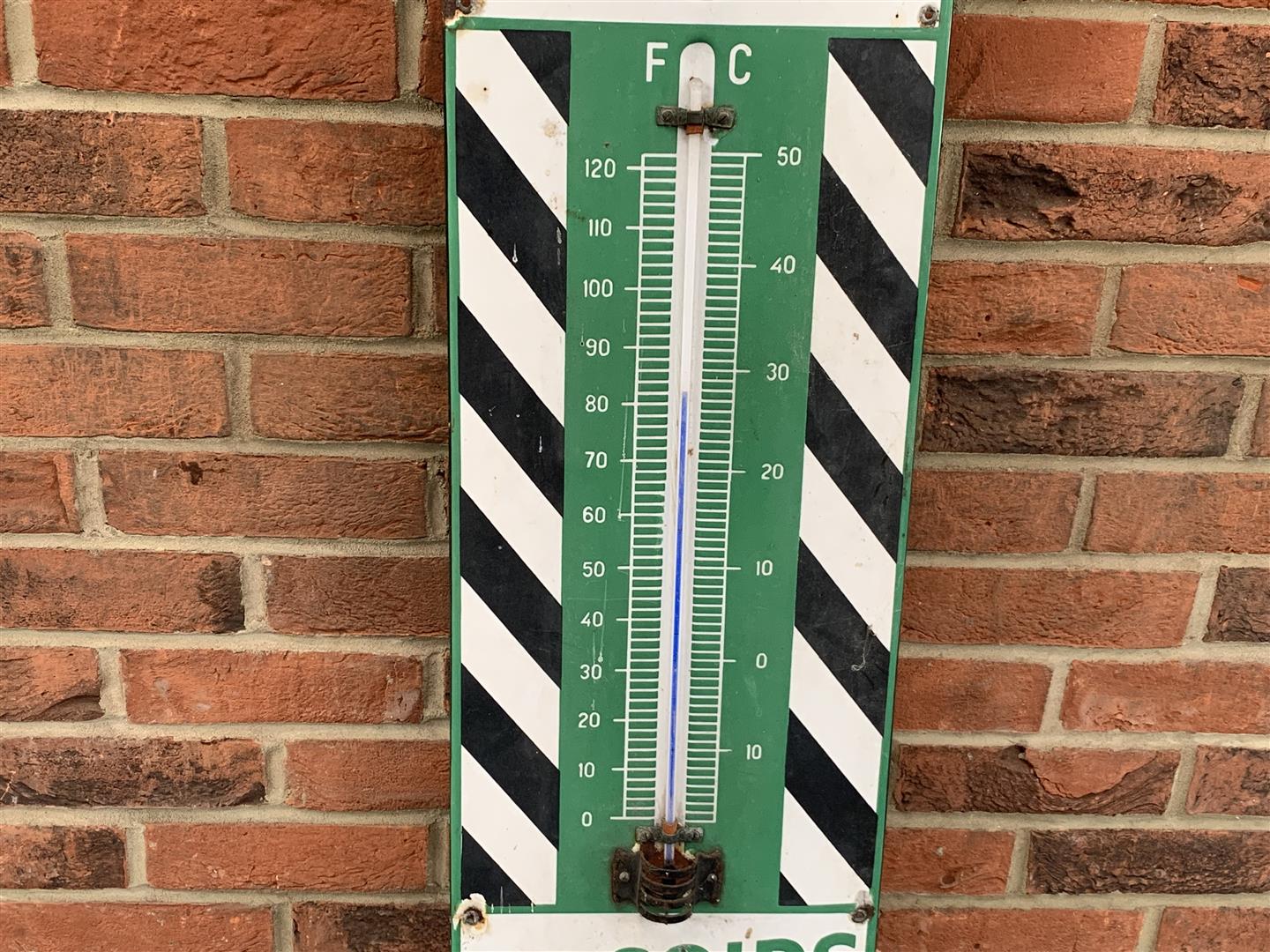 Original Enamel Duckhams Adcoids Thermometer Sign - Image 3 of 5