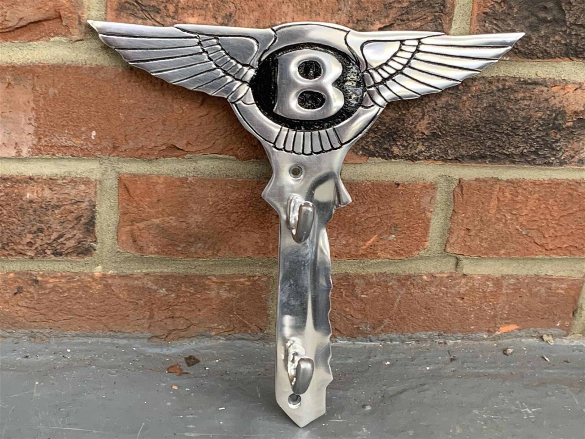 Cast Aluminium Bentley Emblem Coat Hook