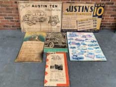 Six Original Austin Posters On Board