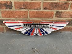 Modern Cast Aluminium Aston Martin Sign