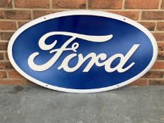 Metal Oval Ford Emblem Sign