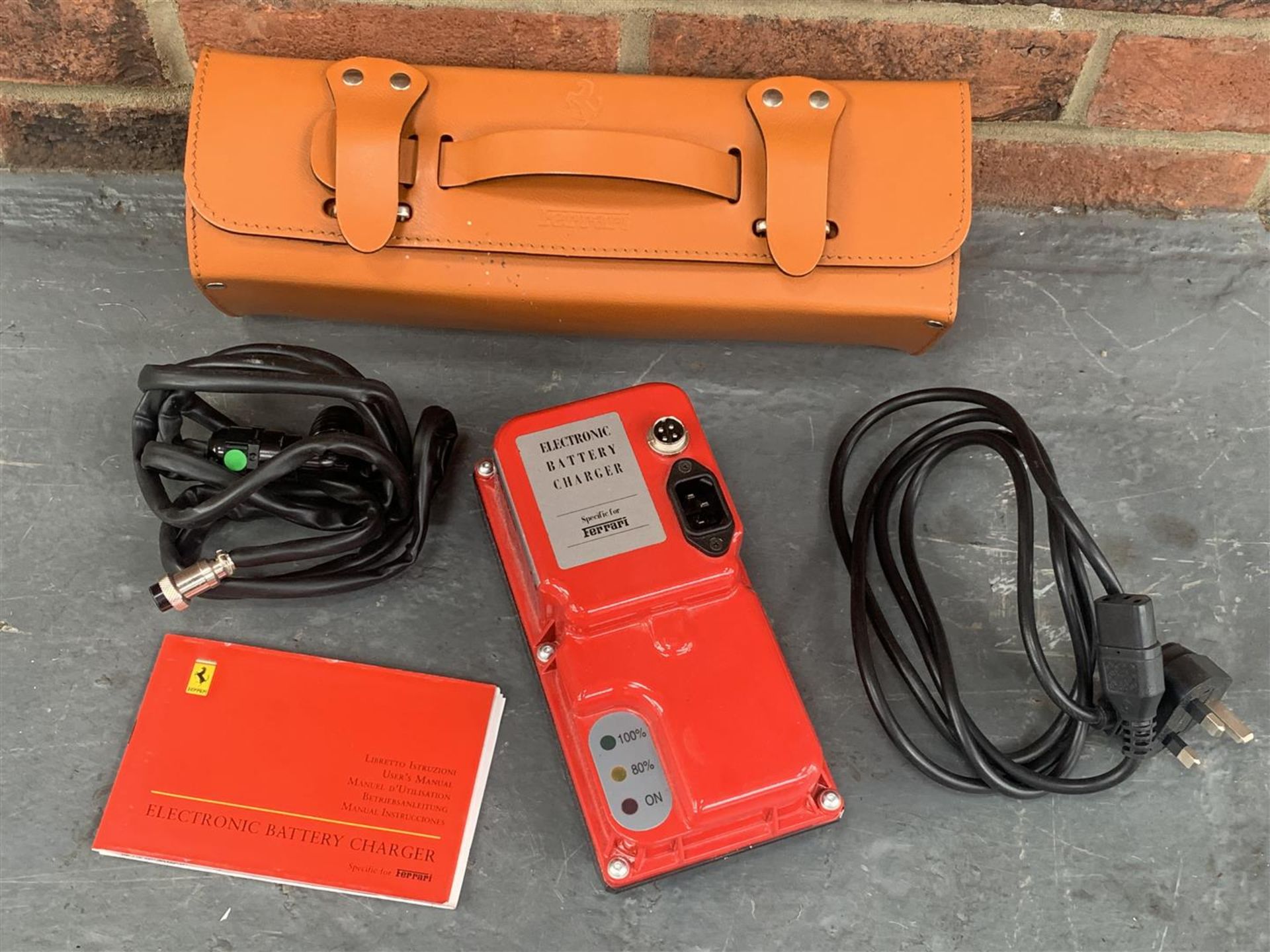 Leather Cased Ferrari Battery Charger For 360/430 Model - Image 3 of 3