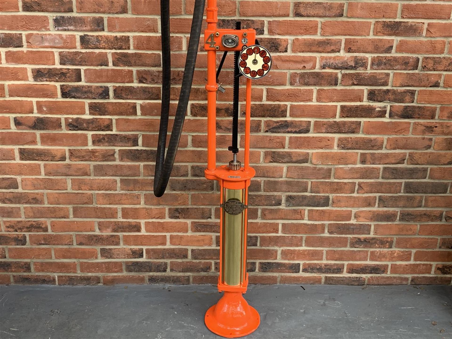 Restored Vintage Anglo American Oil Self Measuring Fuel Pump