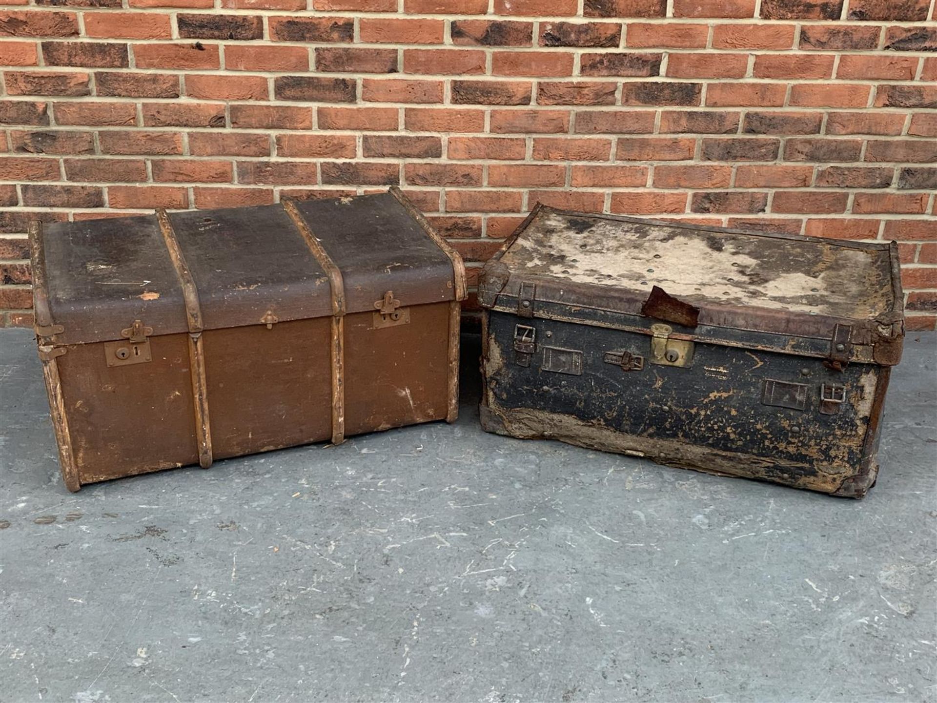 Two Vintage Steamer Trucks