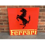 Metal Ferrari Sign