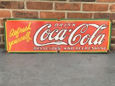 Enamel Coca-Cola Sign