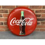 Metal Convex Coca-Cola Sign
