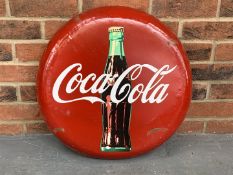 Metal Convex Coca-Cola Sign