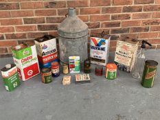 Quantity Of Vintage Castrol Oil Cans Etc