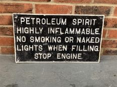 Cast Aluminium Warning Sign