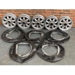 Set Of Five Minilite Style Wheels & Five Inner Tubes