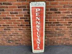 Enamel Sinclair Pennsylvania Motor Oil Sign