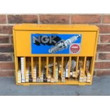 Metal NGK Spark Plug Display Stand