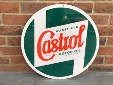 Metal Castrol Motor Oil Circular Sign