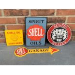Four Cast Iron Signs