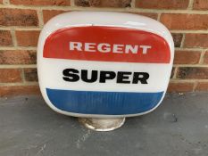 Original Glass Regent Super" Petrol Globe"