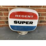 Original Glass Regent Super" Petrol Globe"