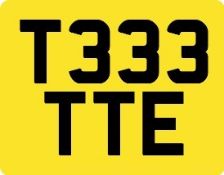 T333 TTE Registration number