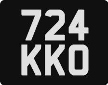 724 KKO Registration number
