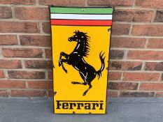 Enamel Ferrari Sign