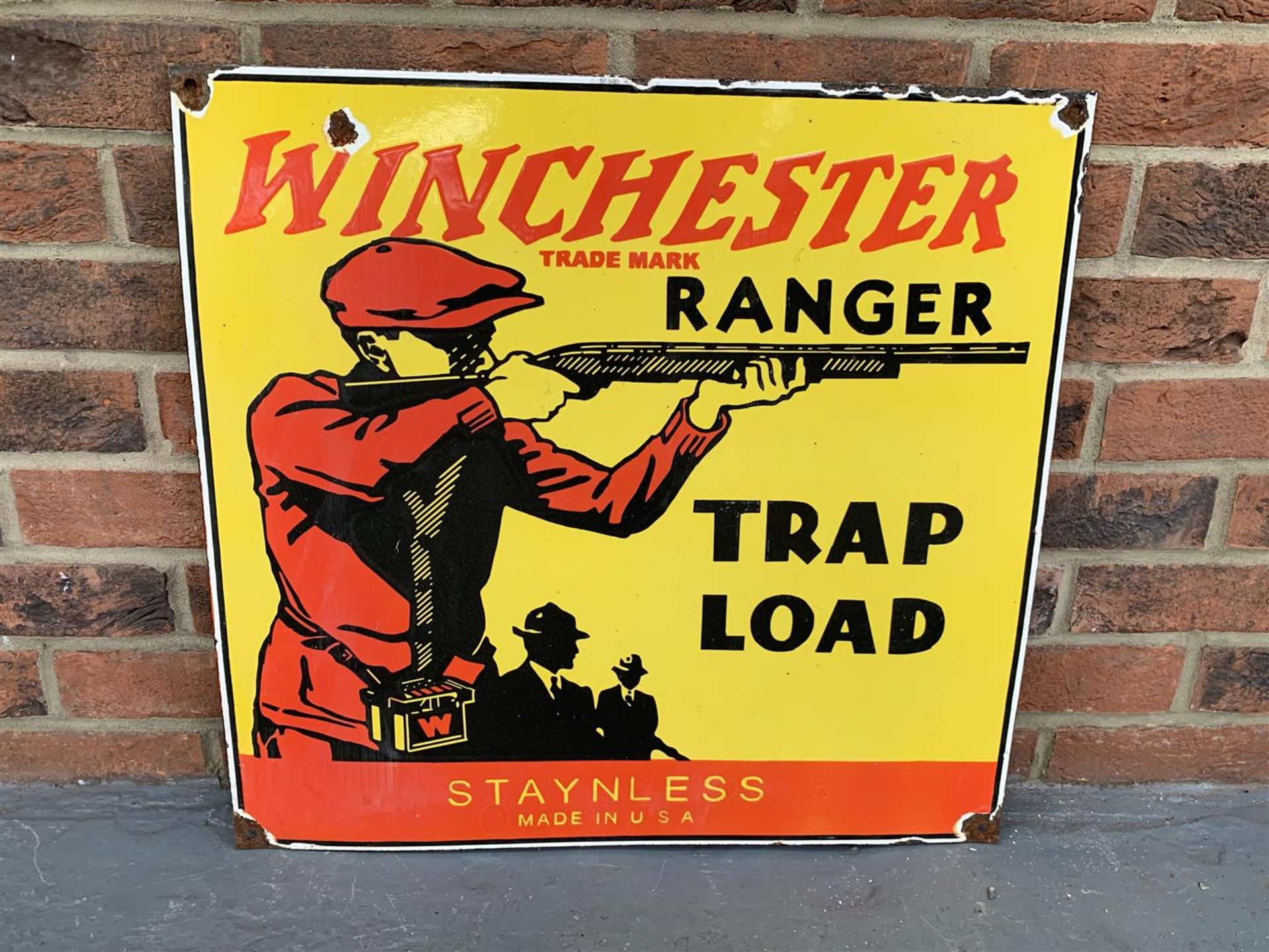 Enamel Winchester Ranger Trap Load Sign - Image 2 of 2