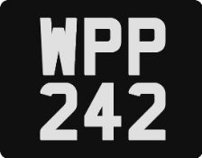 WPP 242 Registration number