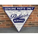 Enamel Triangle Packard Service Sign