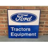 Metal Ford Tractors Equipment Sign