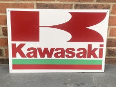 Metal Kawasaki Motorcycles Sign