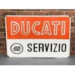 Enamel Ducati Servizio Sign