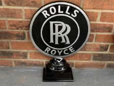 Modern Cast Aluminium Rolls Royce Display Stand
