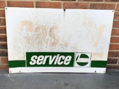 Aluminium Castrol Service Sign