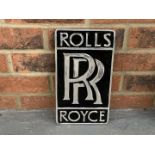 Cast Aluminium Rolls Royce Sign