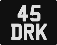 45 DRK Registration number