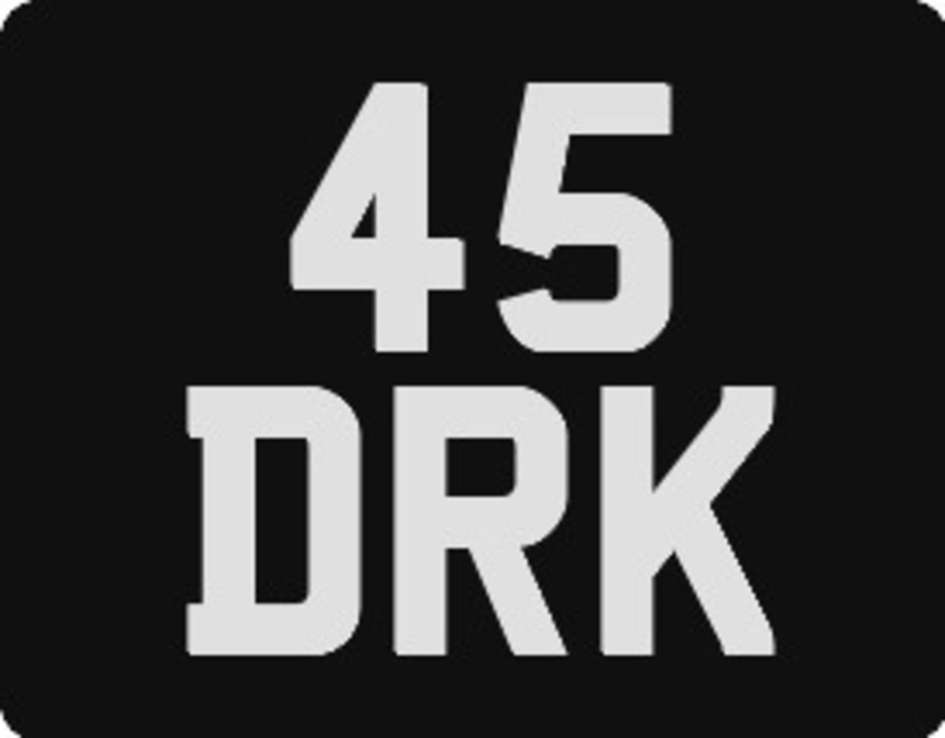 45 DRK Registration number