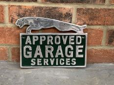 Cast Approved Jag Garage Services Sign