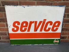 Aluminium Castrol Service Sign