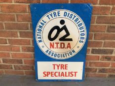 Aluminium N.T.D.A Tyre Specialist Sign