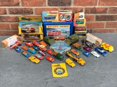 Wooden Box Of Die Cast Toys