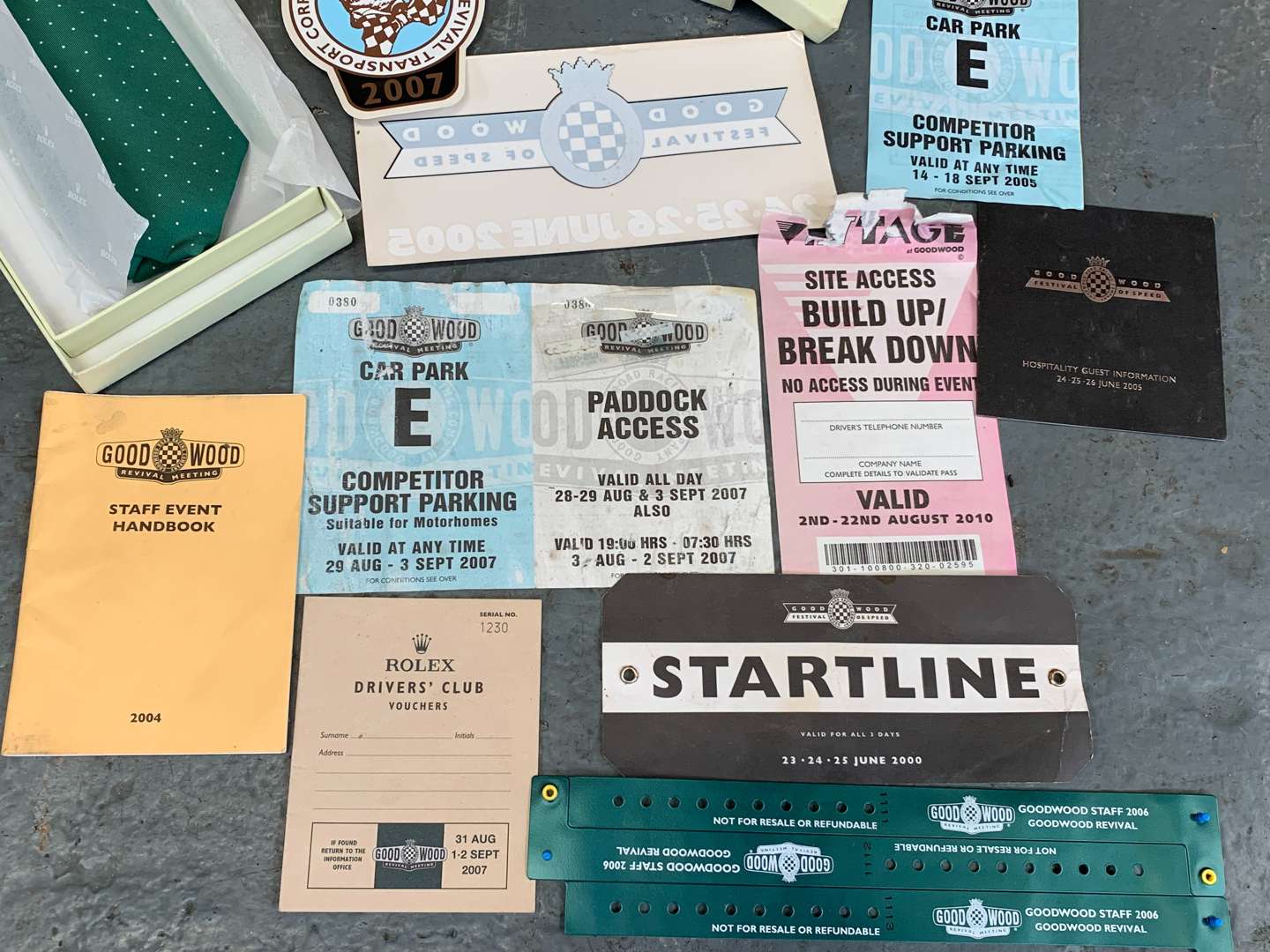 Mixed Lot Of Goodwood Tickets, Rolex Tie, Key Fob Etc - Image 3 of 5