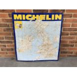 Tin Michelin Map Sign