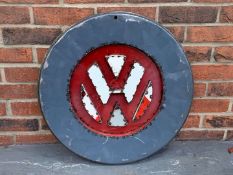 Modern Metal VW Circular Wall Art
