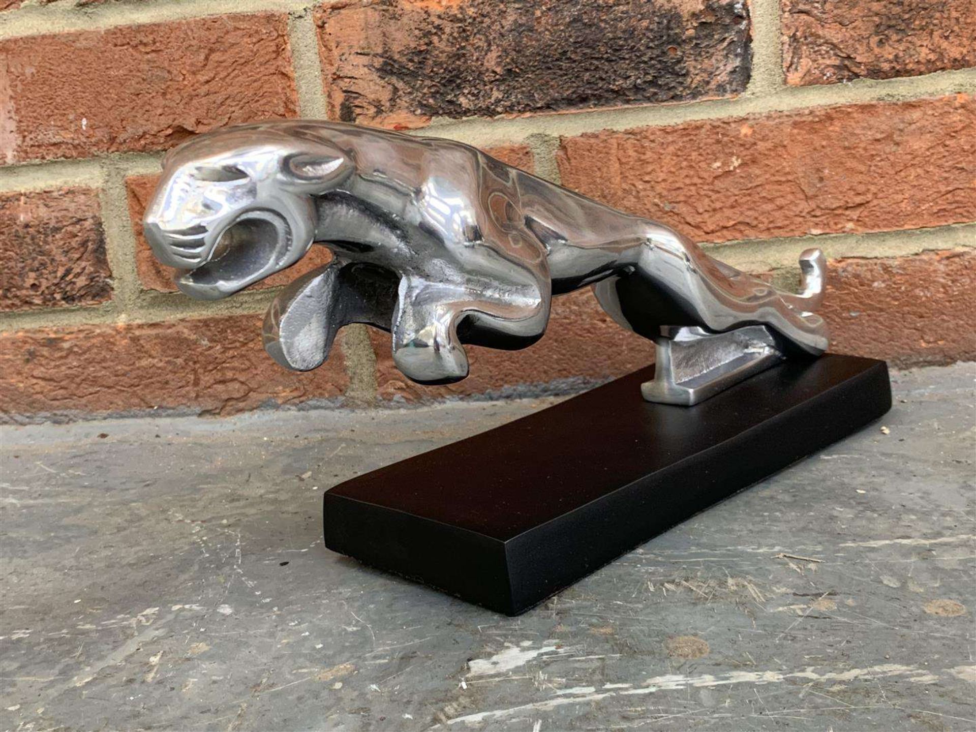 Cast Aluminium Jaguar Mascot On Plinth&nbsp; - Image 2 of 2