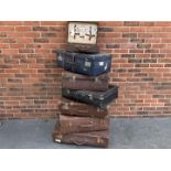 Ex Goodwood 7 assorted suitcases